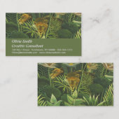 Rousseau Tropisch Oerwoud Leeuw Schilderen Visitekaartje (Voorkant / Achterkant)