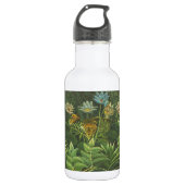 Rousseau Tropisch Oerwoud Leeuw Schilderen Waterfles (Voorkant)