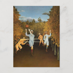Rousseau's briefkaart Football spelers