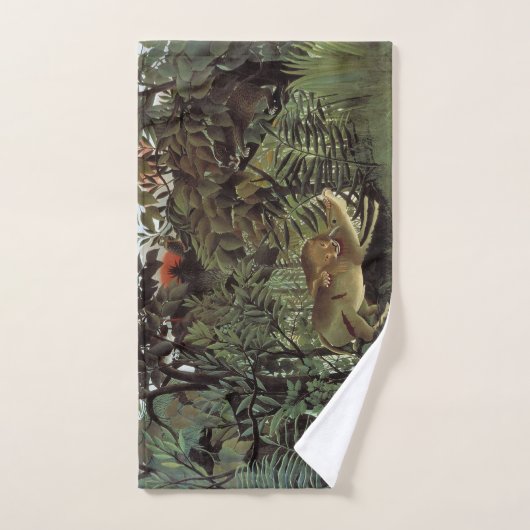 Rousseau's Hungry Lion-handdoek Handdoek (Handdoek)