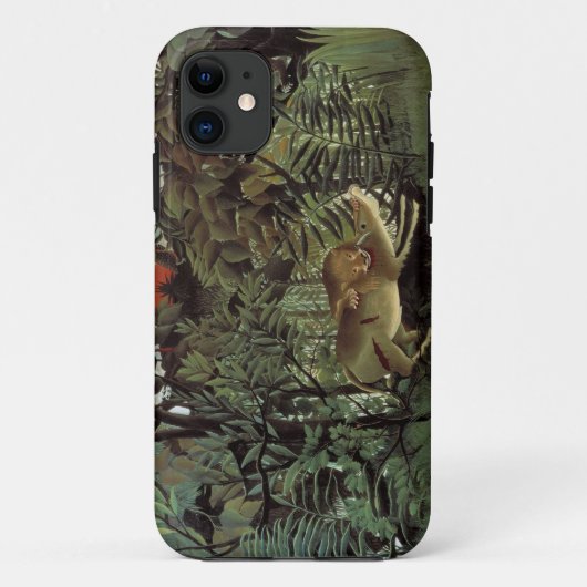 Rousseau's Hungry Lion iPhone case (Achterkant)