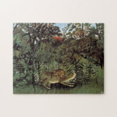 Rousseau's Hungry Lion puzzle Legpuzzel (Horizontaal)
