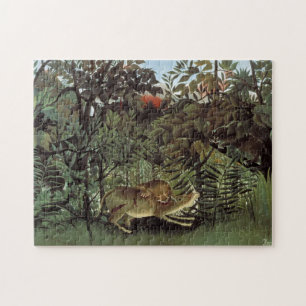 Rousseau's Hungry Lion puzzle Legpuzzel