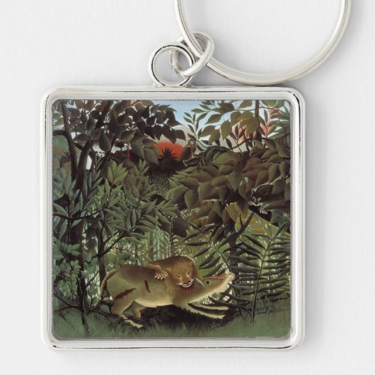 Rousseau's Hungry Lion-sleutelketen Sleutelhanger (Voorkant)