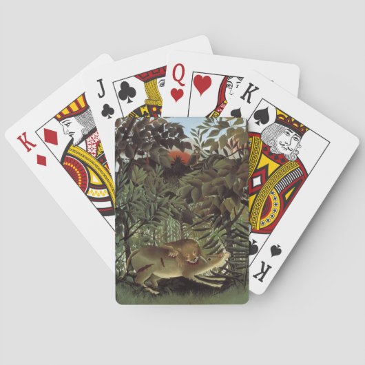 Rousseau's Hungry Lion speelkaarten (Achterkant)