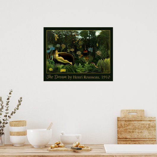 Rousseau's poster "De droom" (Keuken)