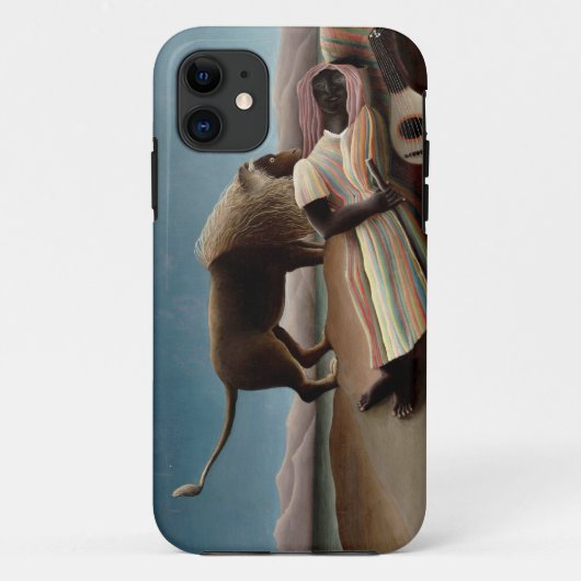 Rousseau's Slapende Gypsy iPhone case (Achterkant)