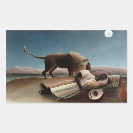 Rousseau's slapende zigeunerige stickers (Voorkant)