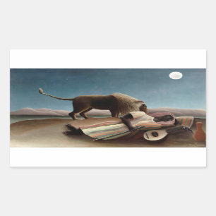 Rousseau's slapende zigeunerige stickers