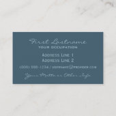 Rousseau's Sleeping Gypsy aangepaste visitekaartje (Achterkant)