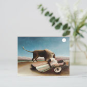 Rousseau's "The Sleeping Gypsy" (1897) Briefkaart (Staand voorkant)