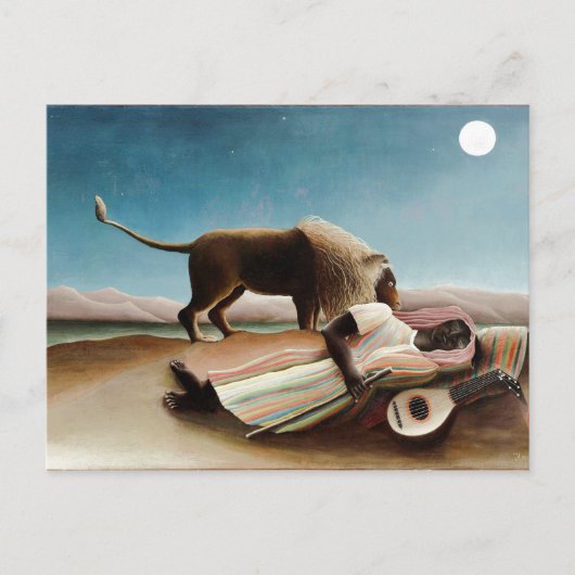Rousseau's "The Sleeping Gypsy" (1897) Briefkaart (Voorkant)