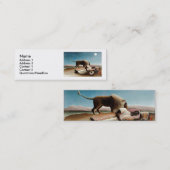 Rousseau's "The Sleeping Gypsy" (1897) Mini Visitekaartje (Voorkant / Achterkant)