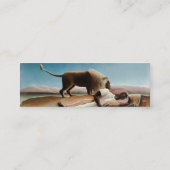 Rousseau's "The Sleeping Gypsy" (1897) Mini Visitekaartje (Achterkant)