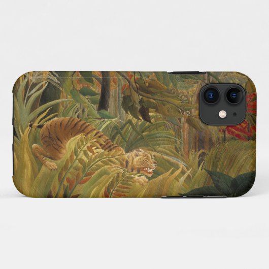 Rousseau's Tiger iPhone case (Achterkant (horizontaal))