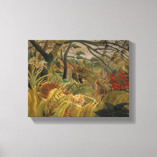 Rousseau's tijgercanvas canvas afdruk (Voorkant)