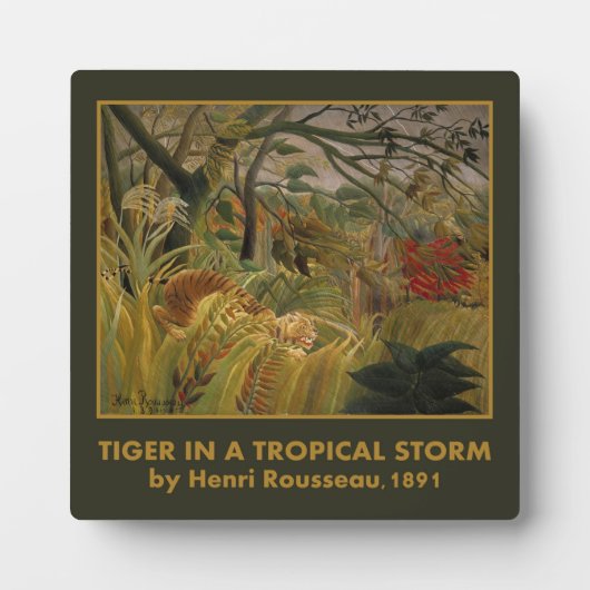 Rousseau's tijgerplaque fotoplaat (Voorkant)