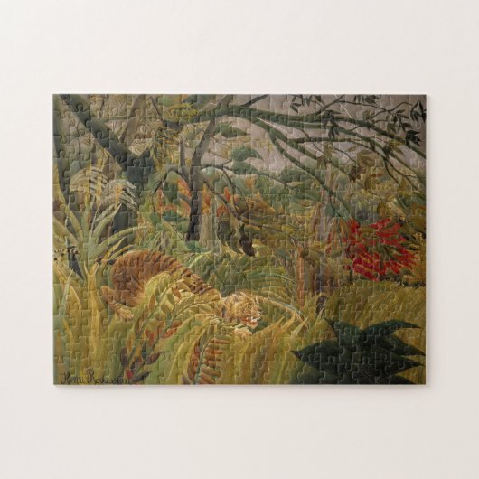 Rousseau's tijgerpuzzel legpuzzel (Horizontaal)