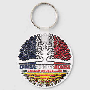 Roussillon Catalan - Franse vlag Sleutelhanger