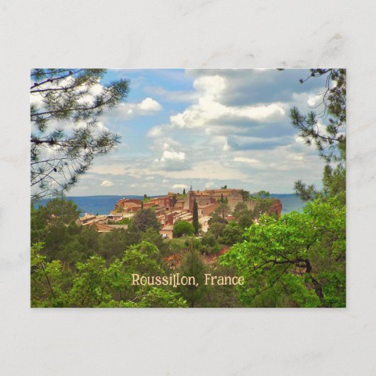 Roussillon, France, Beautiful Hill Town Briefkaart (Voorkant)