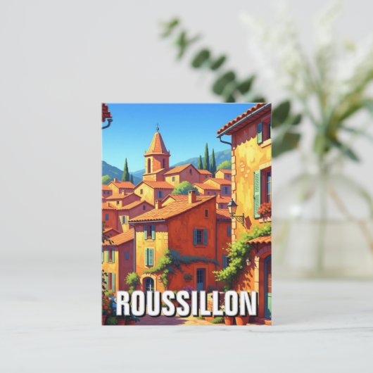 Roussillon France Briefkaart (Staand voorkant)