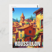 Roussillon France Briefkaart (Voorkant / Achterkant)