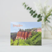 ROUSSILLON, FRANKRIJK BRIEFKAART (Staand voorkant)