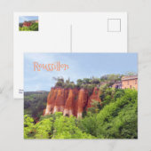 ROUSSILLON, FRANKRIJK BRIEFKAART (Voorkant / Achterkant)