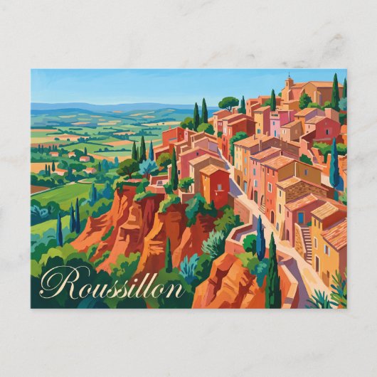 Roussillon Frankrijk Briefkaart (Voorkant)