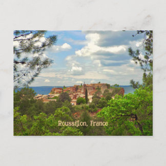 Roussillon, Frankrijk, Mooie heuvelstad Briefkaart