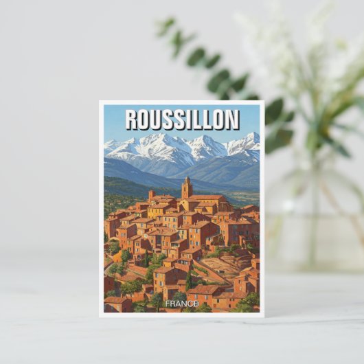 Roussillon Frankrijk Reizen Briefkaart (Staand voorkant)