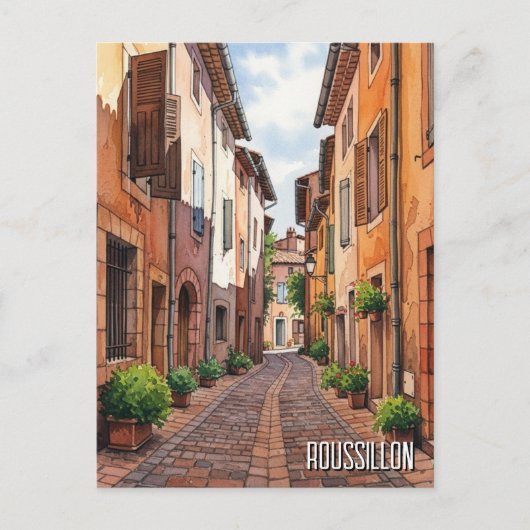 Roussillon Frankrijk Reizen Briefkaart (Voorkant)