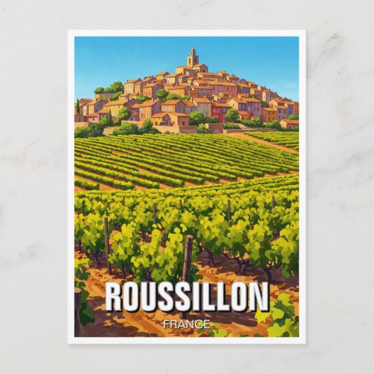 Roussillon Frankrijk Reizen Briefkaart (Voorkant)
