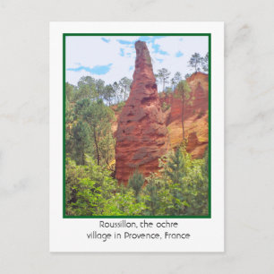 ROUSSILLON, OCHRÉ DORP, PROVENCE,FRANKRIJK BRIEFKAART