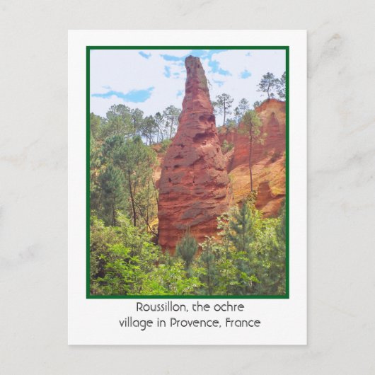 ROUSSILLON, OCHRÉ DORP, PROVENCE,FRANKRIJK BRIEFKAART (Voorkant)