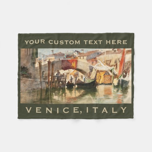 Roussoff's Venice Custom fleece deken (Voorkant (Horizontaal))