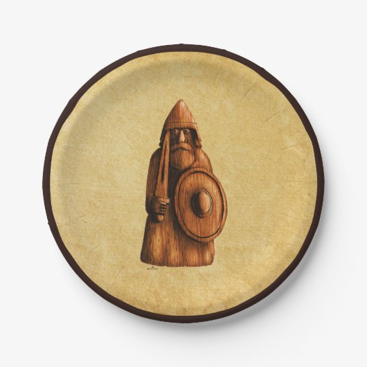 Roustige Viking Papieren Bordje (Voorkant)