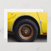 Rousty Roadmaster Tire, met pellen geel geverfde a Briefkaart (Voorkant / Achterkant)