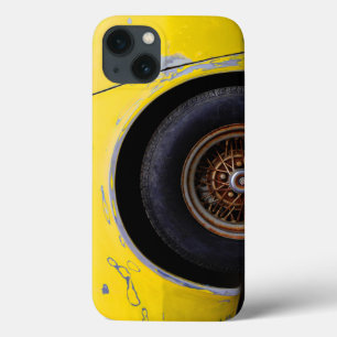 Rousty Roadmaster Tire, met pellen geel geverfde a iPhone 13 Hoesje