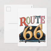 rout 66-US  Feestdagenkaart (Voorkant / Achterkant)