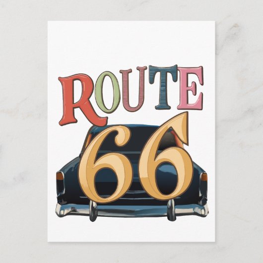 rout 66-US  Feestdagenkaart (Voorkant)