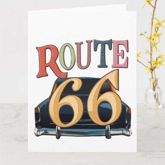 rout 66-US  Kaart (Gele Bloem)