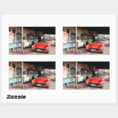 Route66 Hackberry Rechthoekige Sticker (Vel)