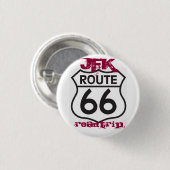 route66, Roadtrip, JFK Ronde Button 3,2 Cm (Voorkant /achterkant)