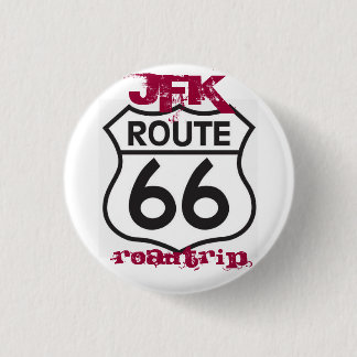 route66, Roadtrip, JFK Ronde Button 3,2 Cm