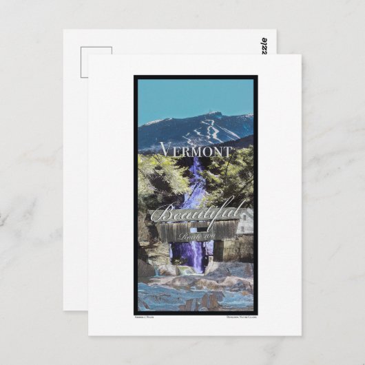 Route 100, Vermont Briefkaart (Voorkant / Achterkant)