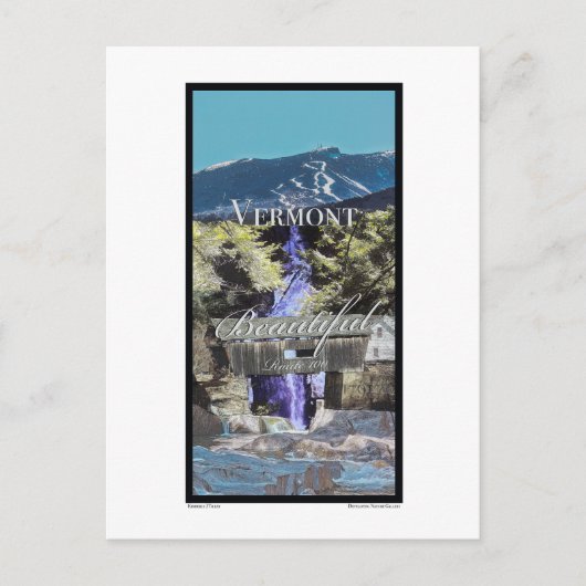 Route 100, Vermont Briefkaart (Voorkant)