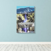 Route 100, Vermont Canvas Afdruk (Insitu (Houten vloer))