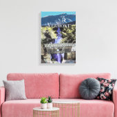 Route 100, Vermont Canvas Afdruk (Insitu (Woonkamer))