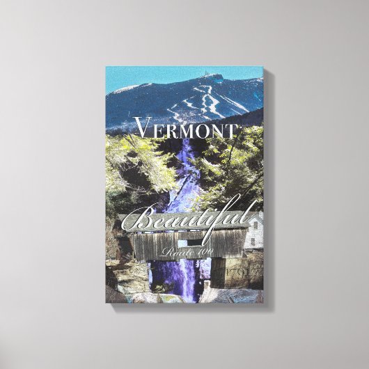 Route 100, Vermont Canvas Afdruk (Voorkant)